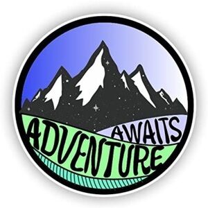 Adventure Awaits Adhesive Sticker